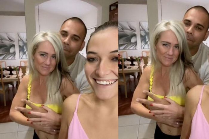 Woman says she shares husband with her mum and sister to “keep my man happy” (video)
