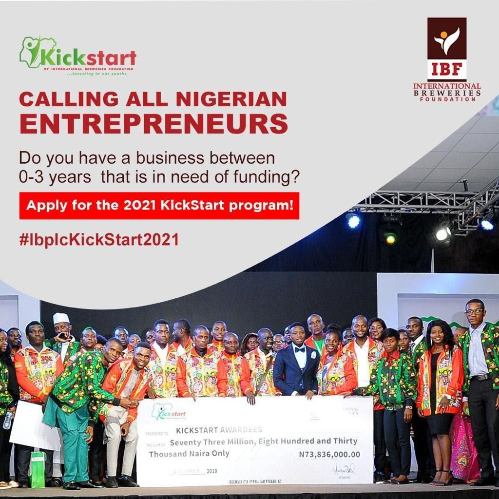 2021 Kickstart: International Breweries calls for application from young entrepreneurs