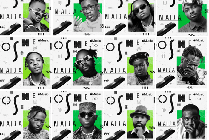 Nigerian producers, Sarz, Pheelz, Tempoe, Legendury Beatz, Spax and more join 'Oshe Naija Campaign' Apple Music for Independence Day. (Apple Music)