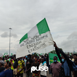 #EndSARS protesters at Lekki Toll Gate, Lagos
