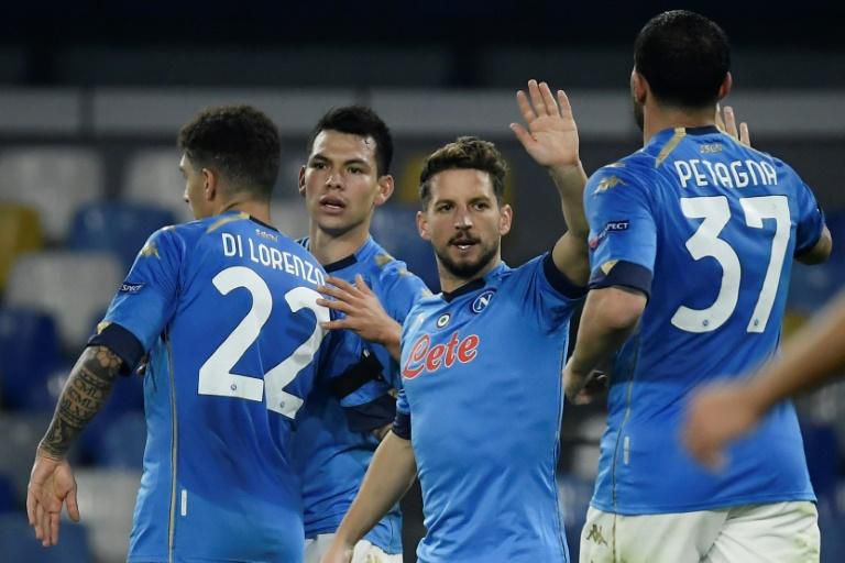Belgian forward Dries Mertens (2ndR) will miss Napoli's next four league games.