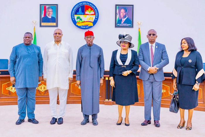 Gov Okowa swears in Justice Theresa as Acting Chief Judge of Delta on May 24, 2021