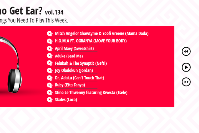 Who Get Ear Vol. 134: Here are the 10 African songs you need to play this week. (Pulse Nigeria)
