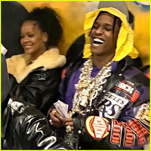A$AP Rocky and Rihanna during their date night with friends [JustJared]