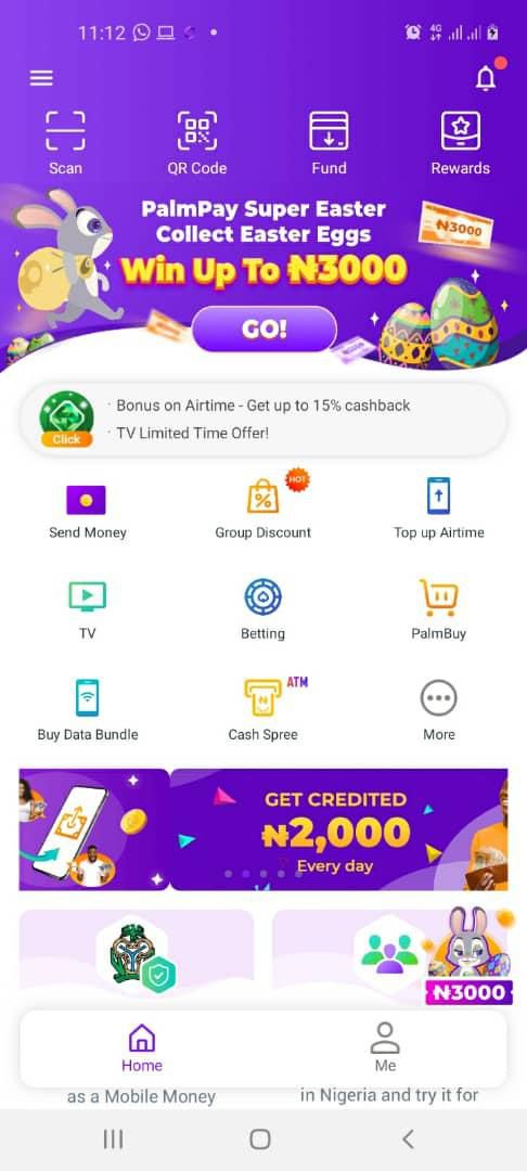 Number 1 ranked app PalmPay is rewarding users with N3000 each this April - How to claim