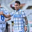 Lautaro Martinez (R) scored the winner for Serie A leaders Inter Milan at Torino.