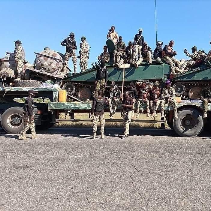 Soldiers of the Nigerian Army.