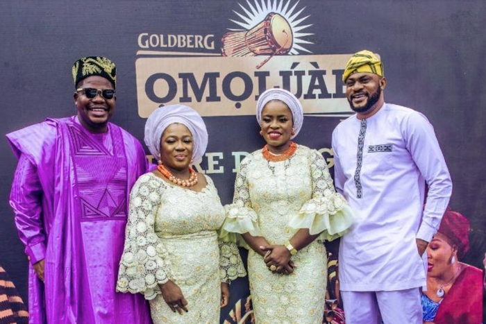Mr. Macaroni, DJ Kaywise, Odunlade Adekola all bring the heat in the new Goldberg Owambe TV Commercial (TVC)