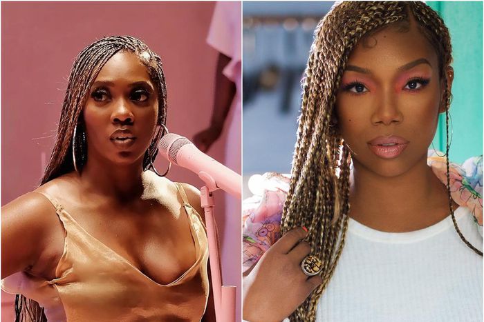 Tiwa Savage and her idol, Brandy. (TBD)