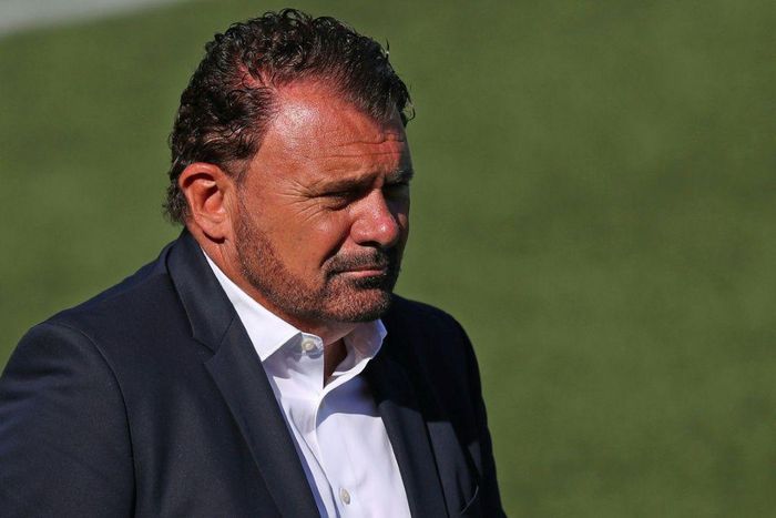 Allegations against fired Washington Spirit head coach Richie Burke (pictured July 2020) led to the resignation of team chief executive Steve Baldwin