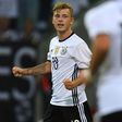 Max Meyer celebrates scoring for Germany in a friendly against Finland in 2016