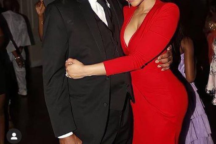 Nicki Minaj and her dad Robert Minaj [Twitter/HomoMrs]