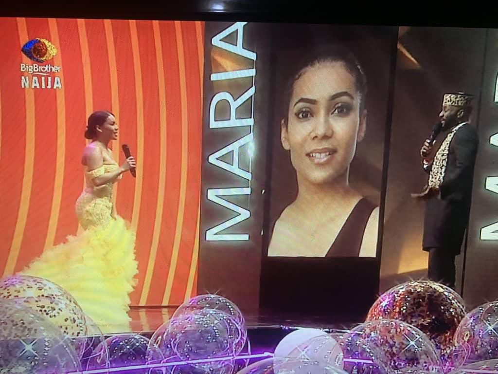 Maria in her ball gown {twitter}