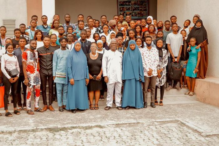 Lecturers and students of Lagos State University School of Communication after a one-day training on fact-checking. (LASUSOC)