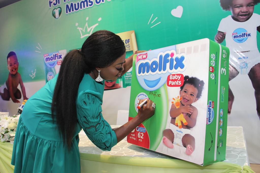 Funke Akindele-Bello becomes Molfix Nigeria's first ever Brand Ambassador. (Molfix)