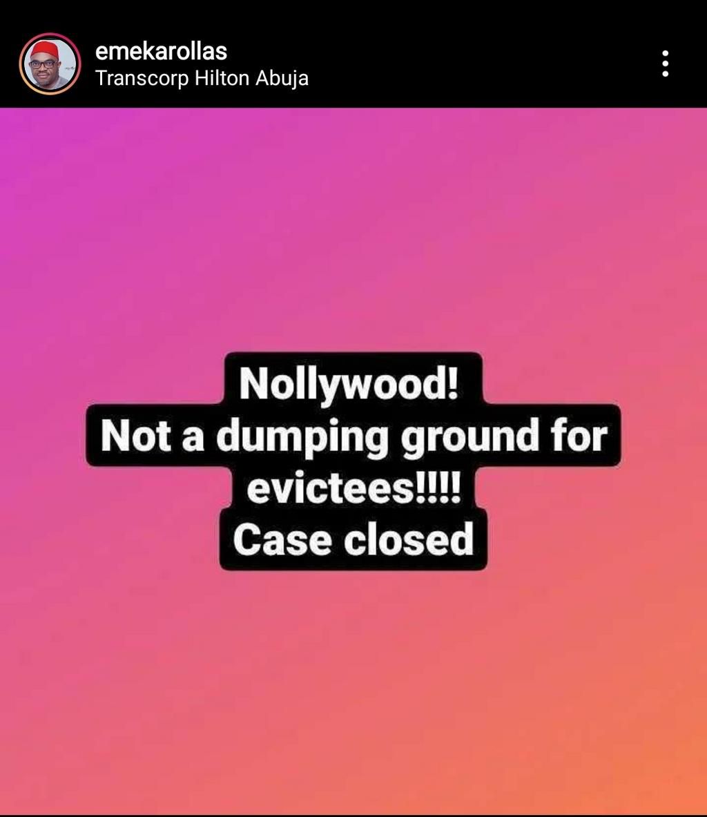 Emeka Rollas' Instagram post [Instagram]