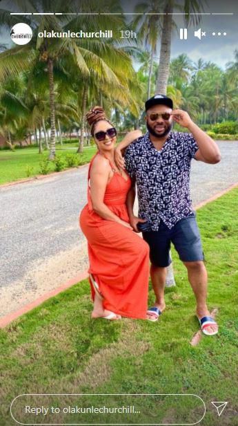 Nollywood actress Rosy Meurer and her hubby Churchill Olakunle [Instagram/OlakunleChurchill]