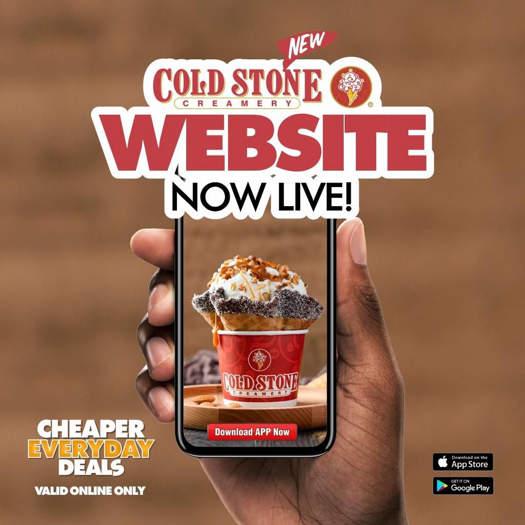 Indulgence now in your pocket as Cold Stone Creamery launches its new website and mobile app