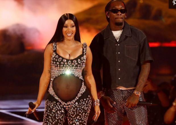 The rapper is expecting her second child with hubby Offset. [People]