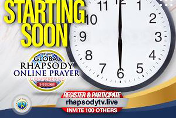 Join the Global Rhapsody Online Prayer Conference, a 24-hour prayer event
