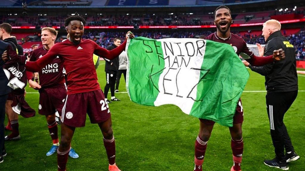 Wilfred Ndidi and Kelechi Iheanacho (Twitter/Leicester City)