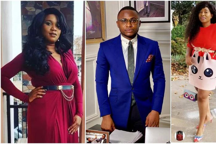 Ubi Franklin, his baby mama Sandra Iheuwa and his alleged girlfriend Adesuwa Renee Ogiozee [Instagram/SandraIheuwa] [Instagram/UbiFranklingTripleMG] [Instagram/Renee5Star]