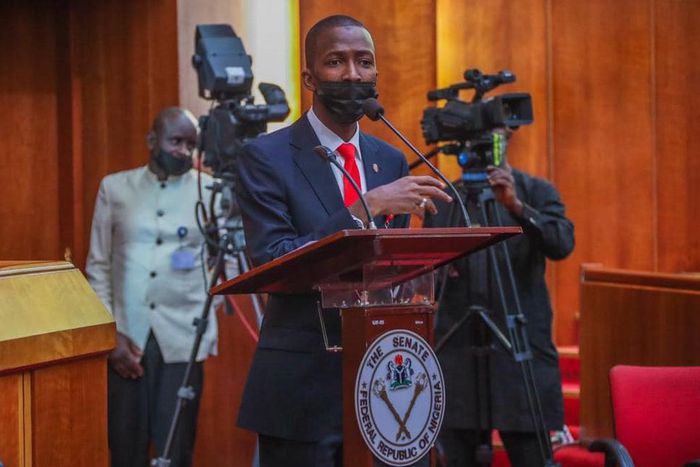 EFCC chairman, Abdulrasheed Bawa [Tope Brown]