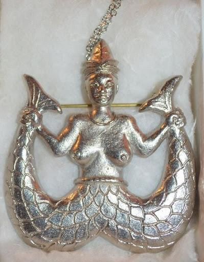 She is portrayed as a mermaid {oyotunji}