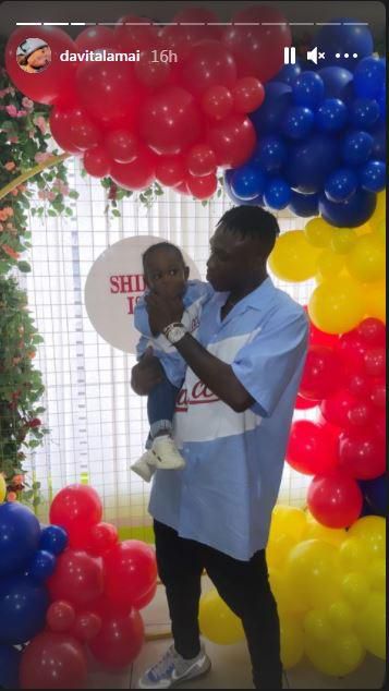 Nigerian rapper Zlatan and his son, Shiloh [Instagram/DavitaLamai]