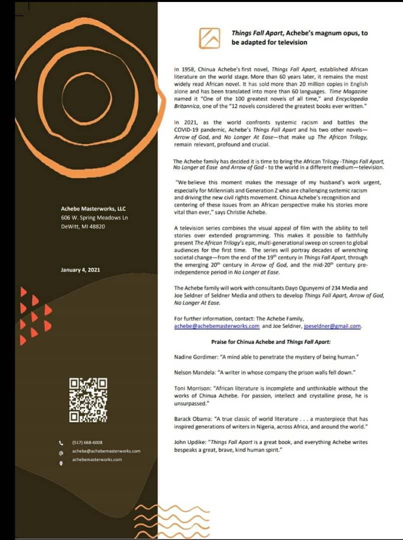 Chinua Achebe [thoughtco]