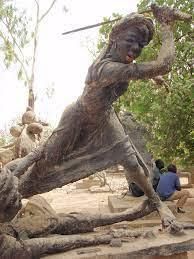 Statue of Queen Amina in Zaria {nigerianhistoryonline}