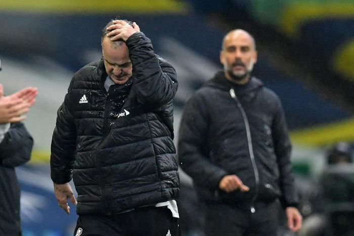 Leeds boss Marcelo Bielsa (left) and Manchester City manager Pep Guardiola are preparing to lock horns in the Premier League