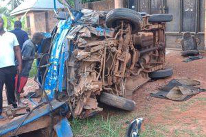 Scene of the accident in Anambra. [NAN]