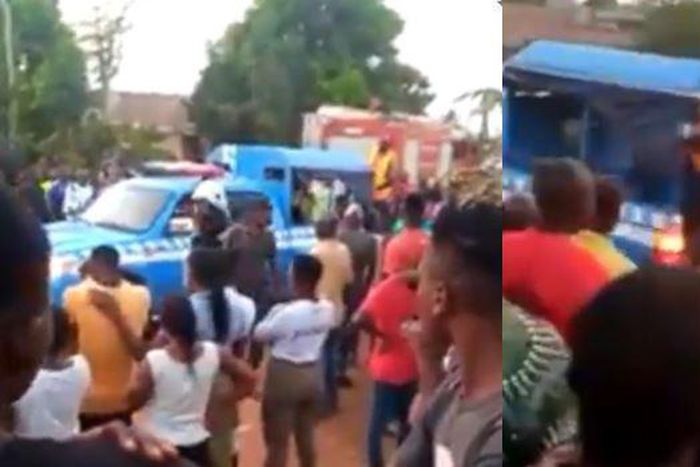 Police at the scene of the tragic incident in Benue. [pmnewsnigeria]