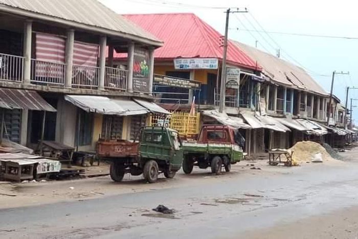Ariaria market was deserted during the last sit-at-home order by IPOB (Vantage)