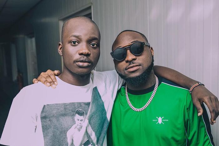 Nigerian music star Davido and Fortune [Instagram/Fortune]