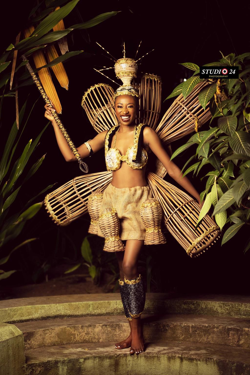 Miss Taraba looking stunning in her traditional attire