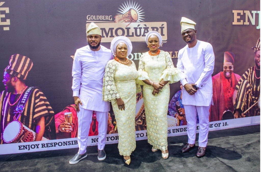 Mr. Macaroni, DJ Kaywise, Odunlade Adekola all bring the heat in the new Goldberg Owambe TV Commercial (TVC)