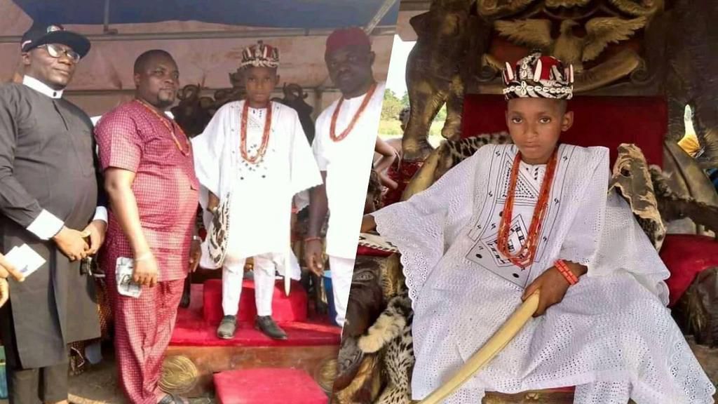 10-year-old boy crowned king in Nigeria’s Anambra state