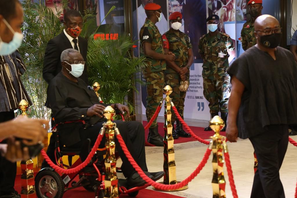 Ghanaians react as Kufuor pays his last respect to Rawlings