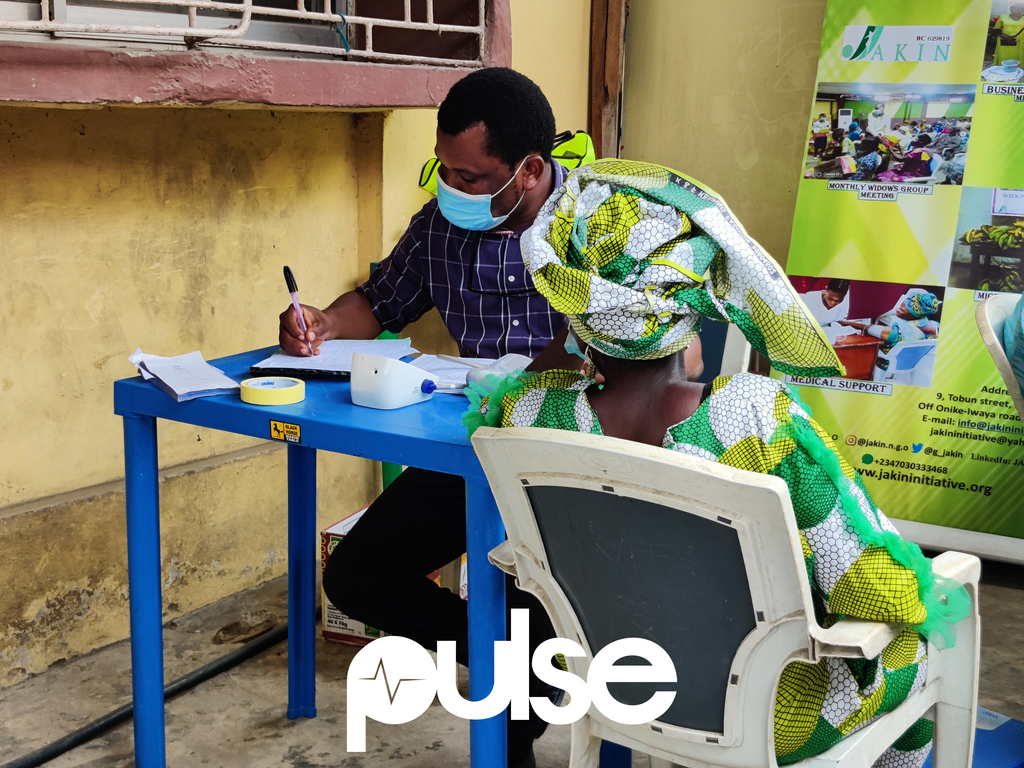 Jakin Initiatives got its first donation from Drug Aid Africa this week, and its founder and president, Olubukola Adebiyi, expects the drugs will directly benefit 'between 500 to 800' underprivileged women and children that pass through the NGO's medical screening centre (pictured)