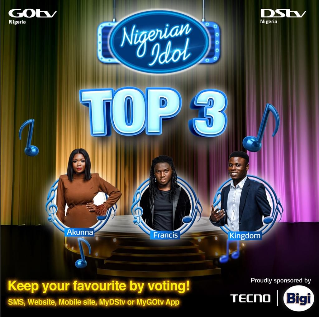 Top 3 Nigerian Idol