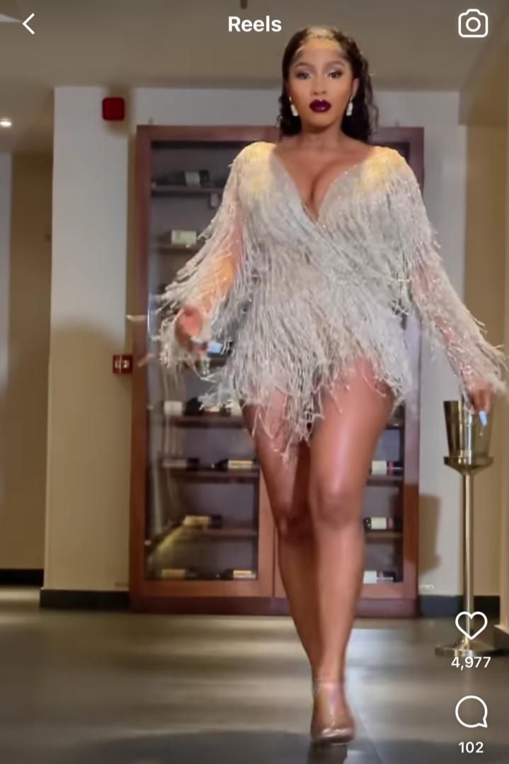 Mercy Eke in one of her stunning dresses for the evening [MercyEke]