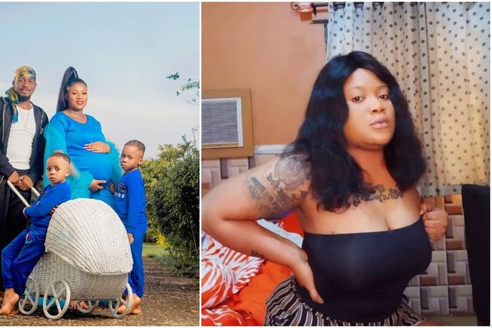 Nollywood actor Junior Pope's wife called out by actress Esther Nwachukwu over tattoo [Instagram/DopeEvents007] [Instagram/EstherSky77]