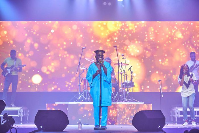 Winner, MTN Y’ello Star, Season 1, Dotti performing at the Shutdown Concert of Make Music Lagos, sponsored by MTN Nigeria, in Lagos recently.