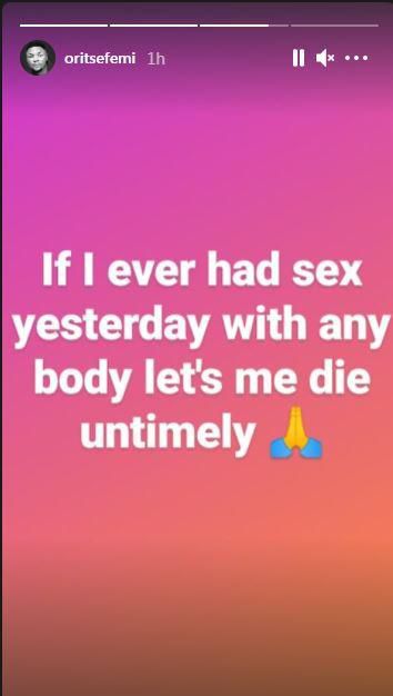 Oritsefemi reacts to cheating allegation levelled against him [Instagram/Oritsefemi]