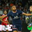 Kylian Mbappe got his first goal of the season as PSG won 4-2 at Brest