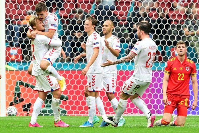 Kasper Dolberg's double against Wales helped propel Denmark into the quarter-finals of Euro 2020
