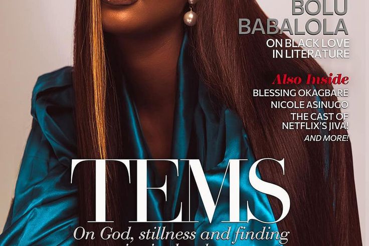 Tems on the cover of Genevieve magazine {instagram/temsbaby}