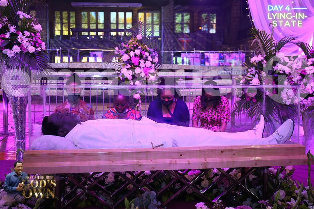 Here are photos from TB Joshua’s funeral service as he’s laid-in-state